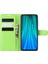 Litchi Skin Flip Deri Cüzdan Xiaomi Redmi Için Telefon Kılıfı Not 8 Pro Katlanabilir Stand Telefon Vaka Yeşil (Yurt Dışından) 4