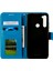 Xiaomi Redmi Note 8-Blue Için Baskı Çiçek Deri Cüzdan Kılıfı Kapağı (Yurt Dışından) 4