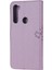 Baskı Ağacı Baykuş Pu Deri Cüzdan Telefon Kapağı Xiaomi Redmi Stand ile Not 8-Işık Mor (Yurt Dışından) 3