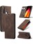 Xiaomi Redmi Note 8-Coffee Için Otomatik Emilmiş Deri Cüzdan Stand Telefon Kaplama Kılıfı (Yurt Dışından) 1