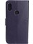 Baskı Ağacı Baykuş Cüzdan Standı Deri Flip Telefon Kılıfı Xiaomi Redmi Not 7s/not 7/not 7 Pro (Hindistan) -Bark Purple (Yurt Dışından) 3