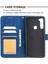 Geometrik Doku Cüzdan Stand Deri Telefon Kabuğu Xiaomi Redmi Note 8t-Blue (Yurt Dışından) 3