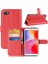 Litchi Doku Deri Cüzdan Stand Mobil Kapak Xiaomi Redmi 6A (Tek 12MP Arka Kamera) -Red (Yurt Dışından) 1