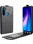 Xiaomi Redmi Için Kart Tutucu ile Çılgın At Dikey Flip Deri Telefon Muhafazası Not 8 (2019/2021) -Black (Yurt Dışından) 1