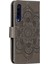 Xiaomi Mi 9 Se Için Mandala Çiçek Telefon Kapağı Cüzdan Deri Case-Grey (Yurt Dışından) 4