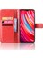 Xiaomi Redmi Için Çılgın At Skin Deri Cüzdan Kabuğu Kılıfı Not 8 Pro-Kırmızısı (Yurt Dışından) 4