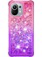 Glitter Pulins Quicksand Tasarım Tpu Telefon Koruyucu Kabuk Xiaomi Mi 11-Pink+Mor Için (Yurt Dışından) 2