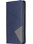 Geometrik Desen Standı Deri Kart Tutucu Xiaomi Redmi Note 8-Blue Için (Yurt Dışından) 2