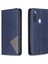 Geometrik Desen Standı Deri Kart Tutucu Xiaomi Redmi Note 8-Blue Için (Yurt Dışından) 4