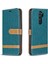 Xiaomi Redmi Için Çeşitli Kot Ceza Deri Cüzdan Kılıfı Not 8 Pro-Yeşil (Yurt Dışından) 4