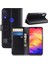 Xiaomi Redmi Için Orijinal Deri Deri Cüzdan Koruyucu Kılıf Not 7s /not 7 /not 7 Pro (Hindistan) -Black (Yurt Dışından) 1