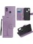 Baskı Ağacı Baykuş Cüzdan Standı Deri Flip Telefon Kılıfı Xiaomi Redmi Not 7s/not 7/not 7 Pro (Hindistan)-Işık Mor (Yurt Dışından) 1