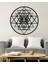 Yuvarlak Sri Yantra Dekoratif Ahşap Duvar Dekoru 3