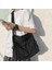 Moda Omuz Çantası Messenger Çanta Büyük Kapasiteli Tuval Tote Lady Kadınlar Için Bir Boyutu Siyah (Yurt Dışından) 3