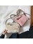 Yumuşak Kabarık Faux Kürk Çanta Peluş Tote Günlük Fermuar Kare Seyahat Sokak Crossbody Çanta (Yurt Dışından) 3