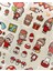 Sevimli Kız ve Arkadaşları Kırmızı Şeffaf Pet Sticker Set / Çıkartma / Su Geçirmez / Bullet Journal 5