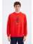 Tommy Life Tommy Life  Fiesta O Yaka Baskı Detaylı Rahat Kalıp Erkek Sweatshirt - 88283 1