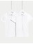 Saf Pamuklu 2'li Slim Fit T-Shirt 1