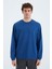 Tommy Life Parlıament O Yaka Ön Dikiş Detaylı Basic Rahat Kalıp Erkek Sweatshirt - 88270 1