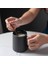 Seramik Kupa Tumblers Çay Tumbler Bardak Kahve Süt Kupalar Yenilik Büyük Vintage Ev Siyah Kupası | Kupalar (Siyah) (Yurt Dışından) 2