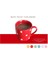 Sevimli 200 ml Polka Dot Kahve Kupalar Süt Kupası Seramik Yaratıcı Suyu Su Kupa Ev Drinkwares Kırmızı | Kupalar (Kırmızı) (Yurt Dışından) 3