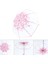Kiraz Çiçeği Şeffaf Şeffaf Yağmur Şemsiye Kadın Oto Parasol Şemsiye (Pembe) (Yurt Dışından) 1