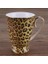 300 ml Moda Seramik Kahve Kupa Doğal Porselen Handgrip Süt Leopar Kahvaltı Çay Bardağı Ofis Kahve Fincanı Su Şişesi | Kupalar (Sarı) (Yurt Dışından) 2