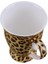 300 ml Moda Seramik Kahve Kupa Doğal Porselen Handgrip Süt Leopar Kahvaltı Çay Bardağı Ofis Kahve Fincanı Su Şişesi | Kupalar (Sarı) (Yurt Dışından) 4