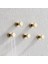 5 Adet Lüks Altın Giysileri Kanca Duvar Kapı Ceket Şapka Asılı Ev Pirinç Banyo Mutfak Dekorasyon Aksesuarları | Robe Hooks (Yurt Dışından) 2
