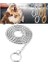 Pet Yakaları Pet Boyun Kayışı Köpek Boyun Bant Yılan Zinciri Köpek Zinciri Katı Metal Zincir Köpek Yaka: 60CM (Gümüş) (Yurt Dışından) 1