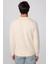 Pamuk Bisiklet Yaka Basic Ekru Sweatshirt 5