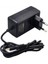 12 Volt - 2 Amper 2.5*0.7 Uçlu Yerli Üretim Plastik Kasa Priz Tipi Adaptör Adaptör Siyah 3
