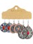 20936-1 Vintage Büyük Yuvarlak Renkli Boncuklu Küpe Seti Kadınlar Için Etnik Boho Püskül Tüy Uzun Dreamcatcher Damla Küpe Takı (Yurt Dışından) 1