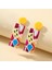 Stil 28 Yeni Desen Küpe Yeni Retro Flowercontrast Renk Kare Küpe Akrilik Basit Şeker Renk Küpe Pendientes Piercing (Yurt Dışından) 4