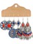 20908-8 Vintage Büyük Yuvarlak Renkli Boncuklu Küpe Seti Kadınlar Için Etnik Boho Püskül Tüy Uzun Dreamcatcher Damla Küpe Takı (Yurt Dışından) 1