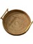 Çay Sehpa ile Kulplu Yuvarlak Rattan Dokuma Sepet Tepsisi; 22X3 Cm (Yurt Dışından) 1