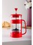 Kırmızı Barista French Press 400 ml 2