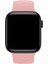Watch 2 3 4 5 6 7 8 9 Se 42 44 45 49MM Uyumlu Solo Loop Silikon Kordon Pembe Large Beden 3