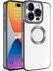 - Apple iPhone 15 Pro - Kılıf Kamera Korumalı Logo Gösteren Omega Kapak - Koyu Gri 1