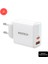 20W Pd LED Göstergeli Ultra Hızlı Şarj Adaptörü Usb-C Pd 20W + Usb-A Quick Charge 3.0 Dual Port (Rosstech Türkiye Garantili) 1