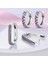 KTE015 925 Gümüş Köpüklü Açacağı Kübik Zirkonya U Şekilli Küpe Charm Çift Hoop Küpe Kadınlar Kız Kadın Takı Için (Yurt Dışından) 3