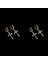 2 Pairs Şık Küpe Damızlık Küpe Mizaç Geometrik Zirkon Eardrop Takı Çapraz Küpe Nefis Batı Tarzı Kulak Takı (Yurt Dışından) 1