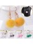 14 Taklit Kürk Küpe Kabarık Pom Pom Zincir Damla Küpe Hairball Püskül Dangle Küpe Saç Topu Kolye Takı Parti Giydirme (Yurt Dışından) 3