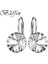 Avusturya Elements Bella Platinum-Bk Elmas Moda Kristalleri Damla Küpe Gümüş Renk Yuvarlak Dangle Küpe Kadınlar Için Noel Düğün Bijoux (Yurt Dışından) 2