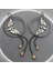 ER2210 Trendy Retro Yılan Düzensiz Geometrik Spiral Küpe Kadınlar Yaratıcı Awl Kolye Küpe Vintage Dangle Küpe Takı Hediyeler (Yurt Dışından) 4