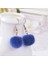 Stil 10 Taklit Kürk Küpe Kabarık Pom Pom Zincir Damla Küpeler Hairball Püskül Dangle Küpe Saç Topu Kolye Takı Parti Giydirme (Yurt Dışından) 1