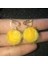 16 Taklit Kürk Küpe Kabarık Pom Pom Zincir Damla Küpe Hairball Püskül Dangle Küpe Saç Topu Kolye Takı Parti Giydirme (Yurt Dışından) 1
