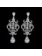 ET-260 Canpel Düğün Takı Lüks Temizle Zirkon Kristal Rhinestones Uzun Damla Küpe Kadınlar Için Moda Gelin Küpe Yüksek Kalite (Yurt Dışından) 1
