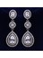 ET-735 Canpel Düğün Takı Lüks Temizle Zirkon Kristal Rhinestones Uzun Damla Küpe Kadınlar Için Moda Gelin Küpe Yüksek Kalite (Yurt Dışından) 1