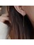 19 Damla Kulak Hattı Uzun Sallanan Küpe Kadınlar Için Gül Altın Rengi Zirkon Kristal Piercing Geçirici Küpe Kulak Aksesuarları Takı (Yurt Dışından) 3
